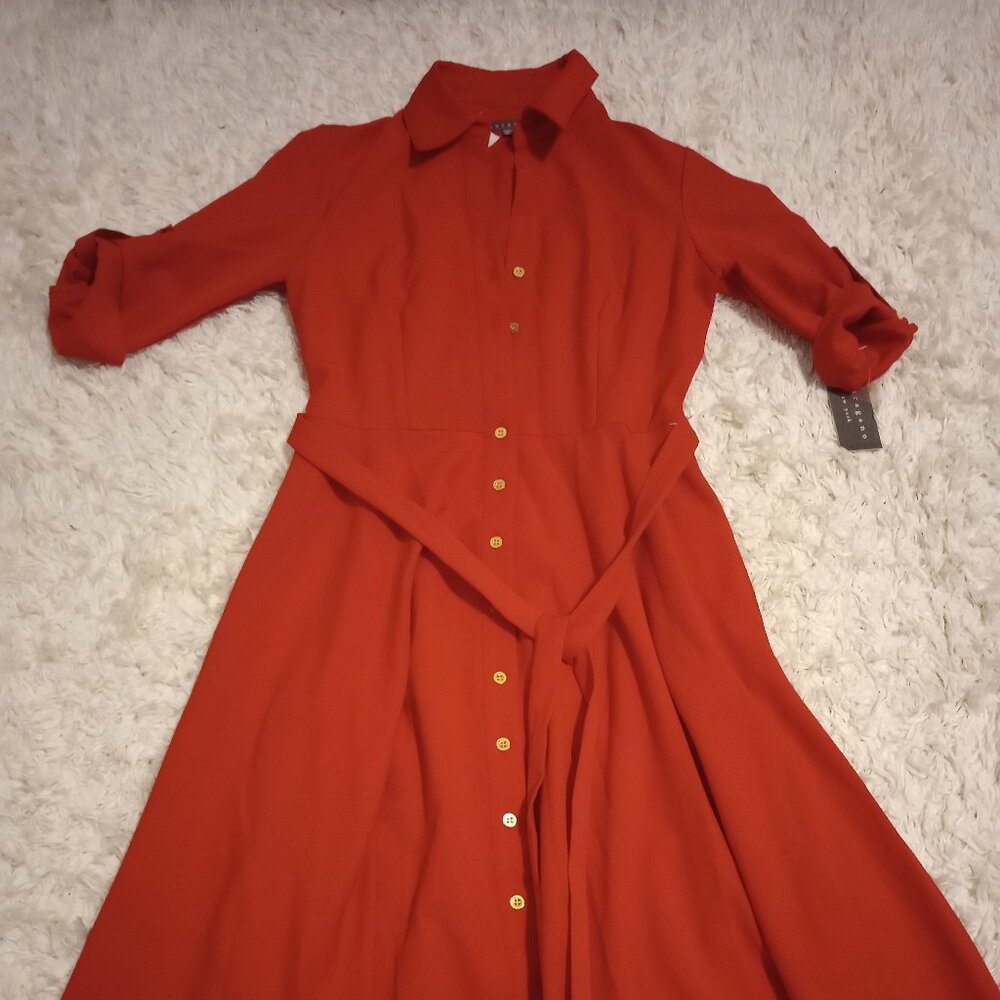 Red dress petite